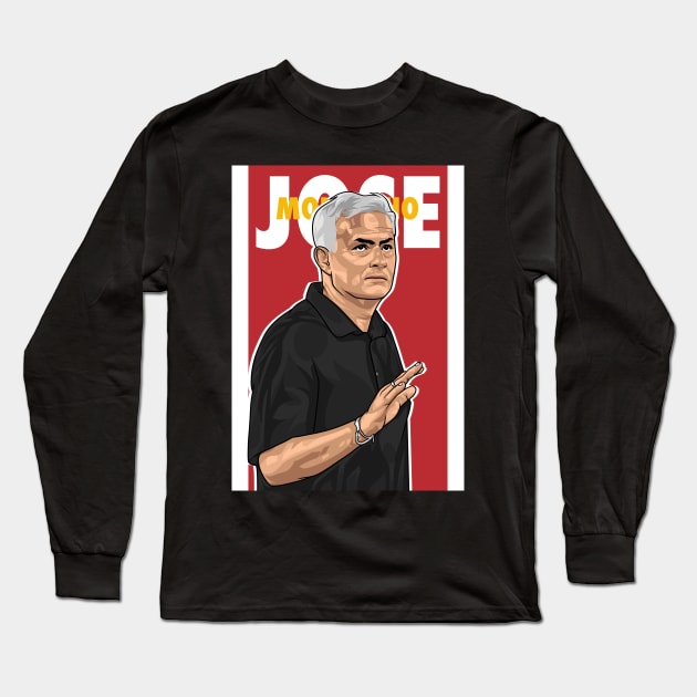 Jose mourinho Long Sleeve T-Shirt by Rekayasabumi